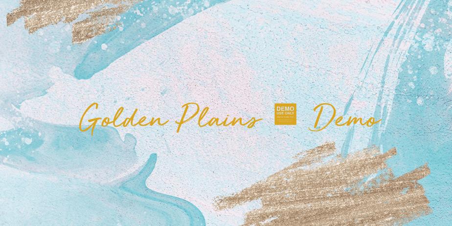 Fonte Golden Plains - Demo