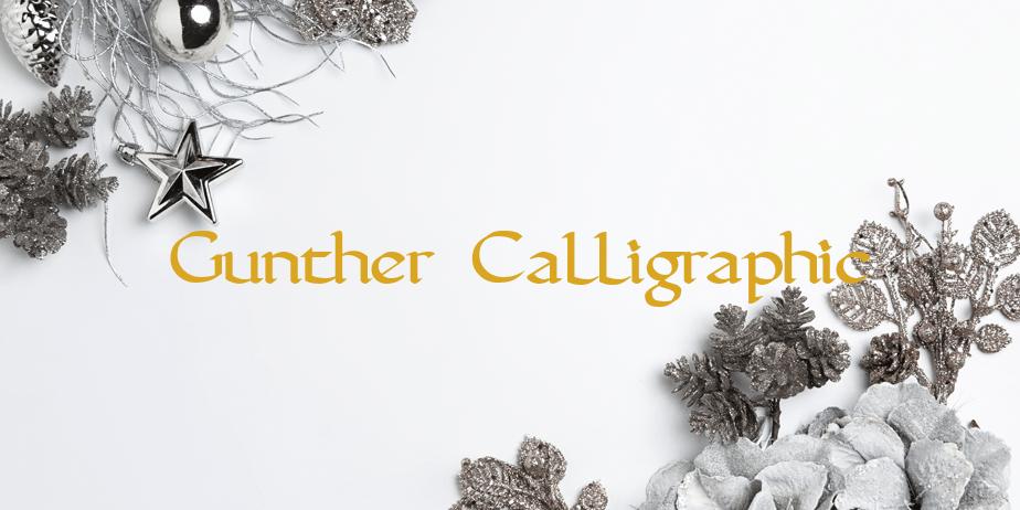 Fonte Gunther Calligraphic