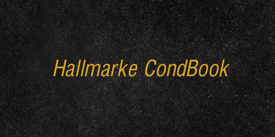 Fonte Hallmarke CondBook