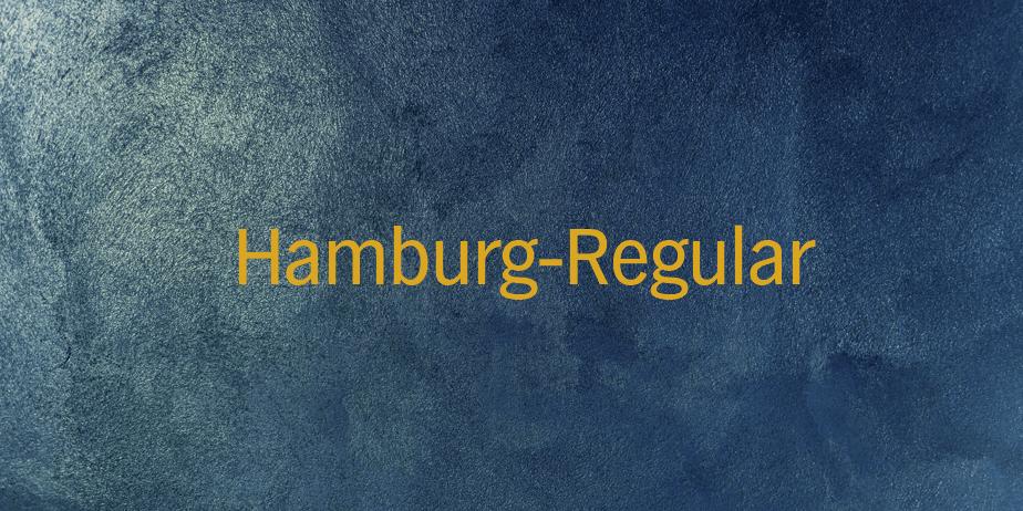 Fonte Hamburg-Regular