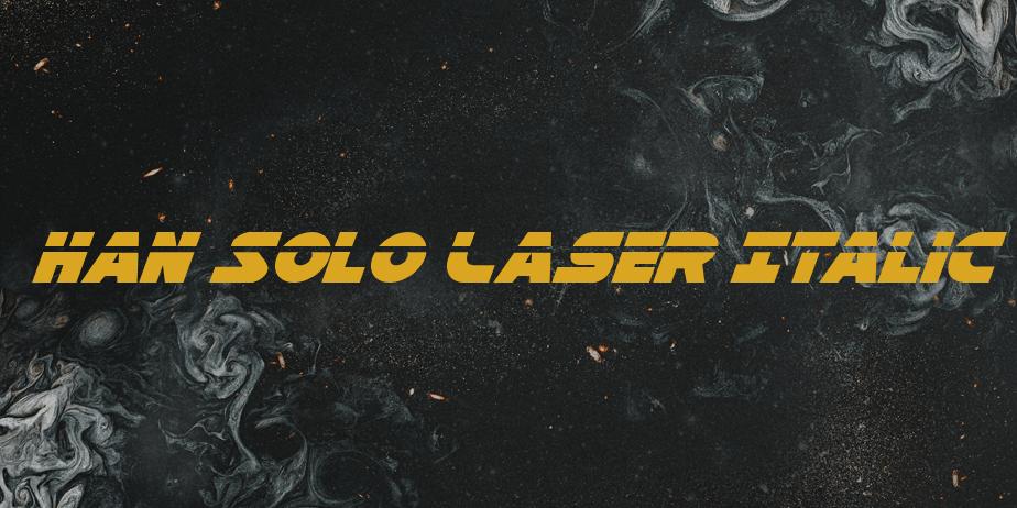 Fonte Han Solo Laser Italic