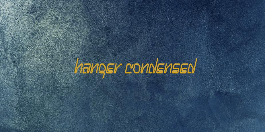 Fonte Hanger Condensed