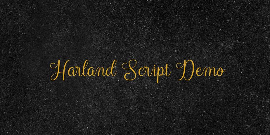 Fonte Harland Script Demo