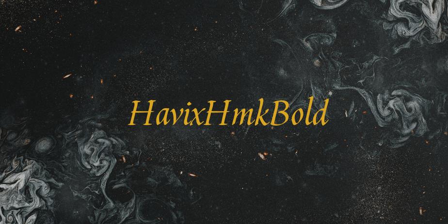 Fonte HavixHmkBold