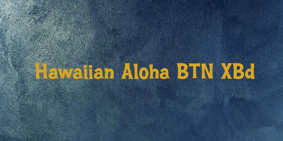 Fonte Hawaiian Aloha BTN XBd