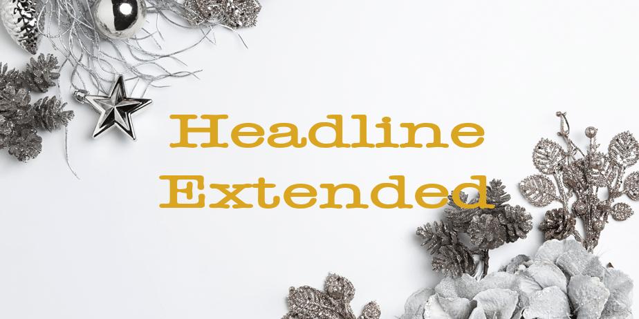 Fonte Headline Extended