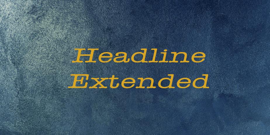 Fonte Headline Extended