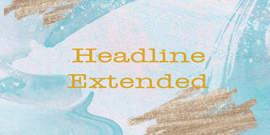 Fonte Headline Extended