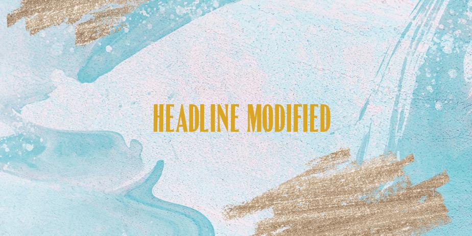 Fonte Headline Modified