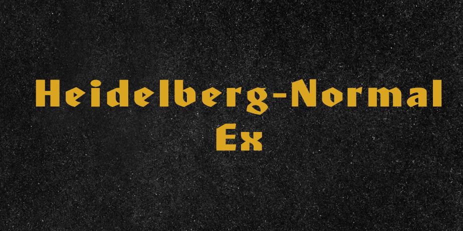 Fonte Heidelberg-Normal Ex