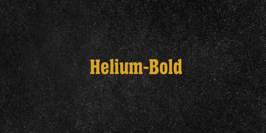 Fonte Helium-Bold