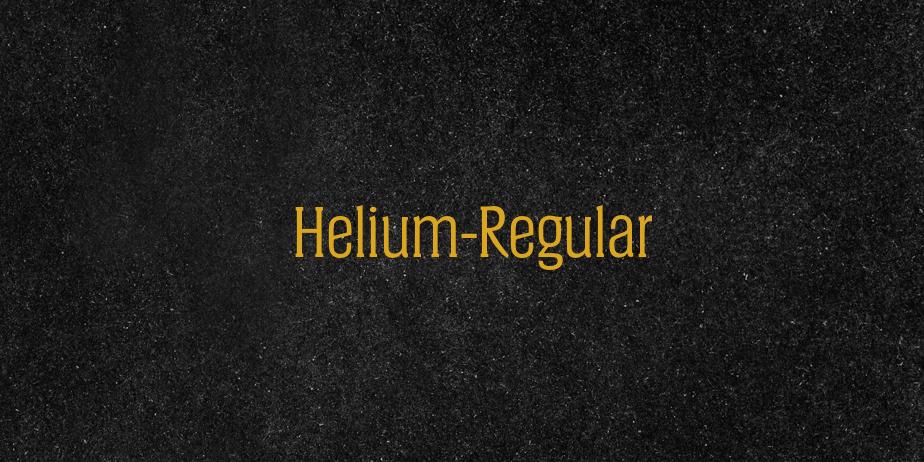 Fonte Helium-Regular