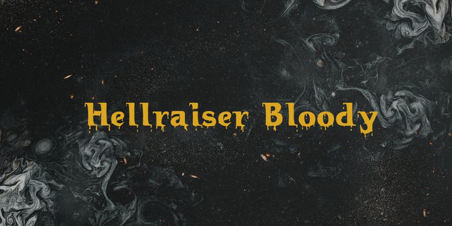 Fonte Hellraiser Bloody