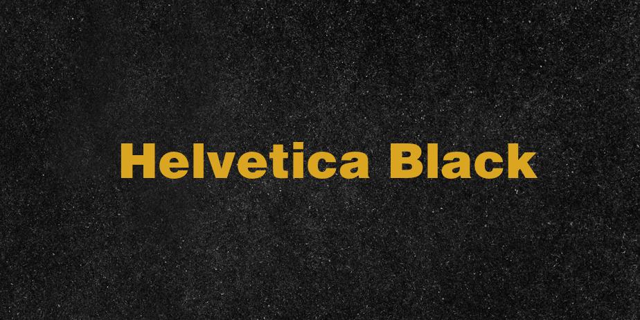 Fonte Helvetica Black