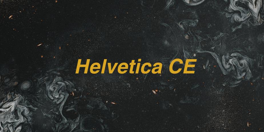 Fonte Helvetica CE