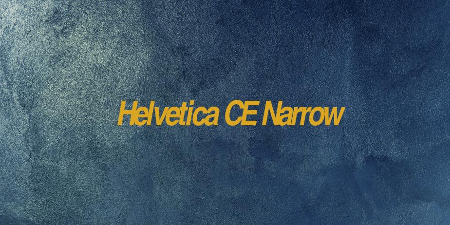 Fonte Helvetica CE Narrow