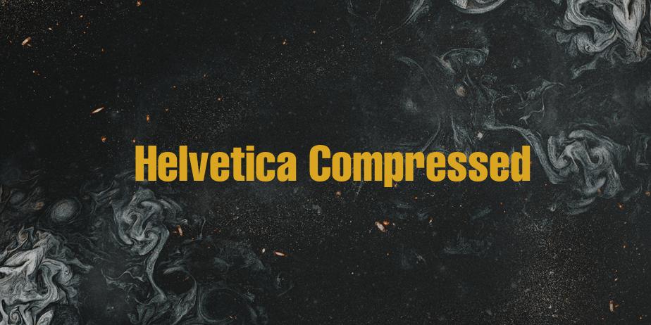 Fonte Helvetica Compressed