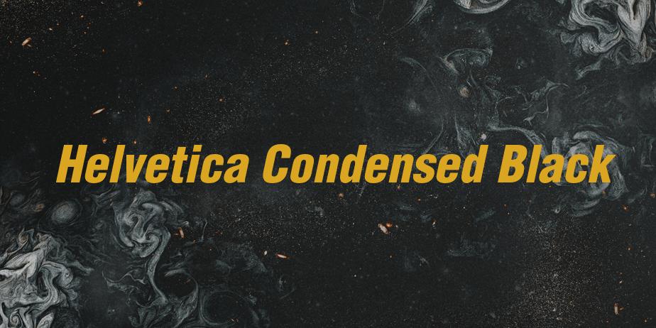 Fonte Helvetica Condensed Black