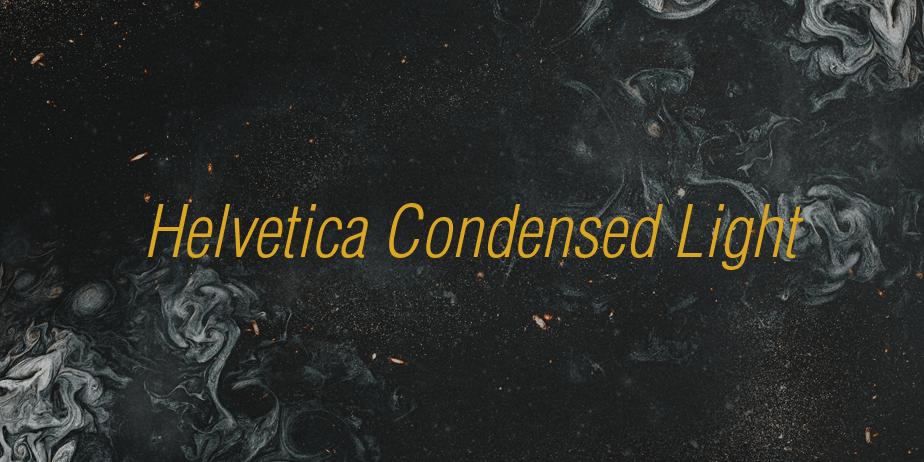 Fonte Helvetica Condensed Light