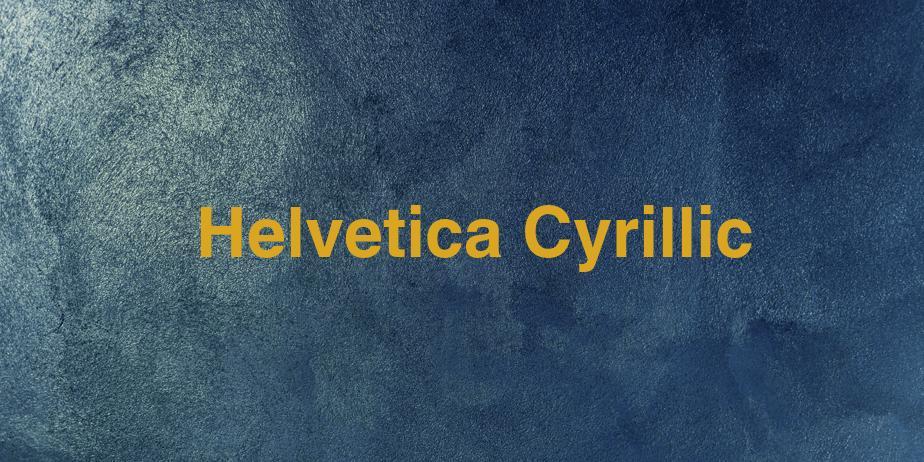 Fonte Helvetica Cyrillic