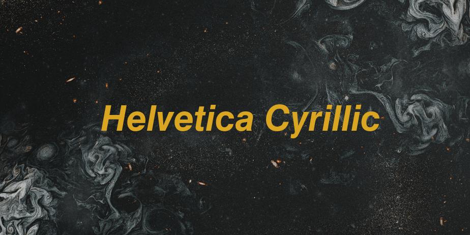 Fonte Helvetica Cyrillic