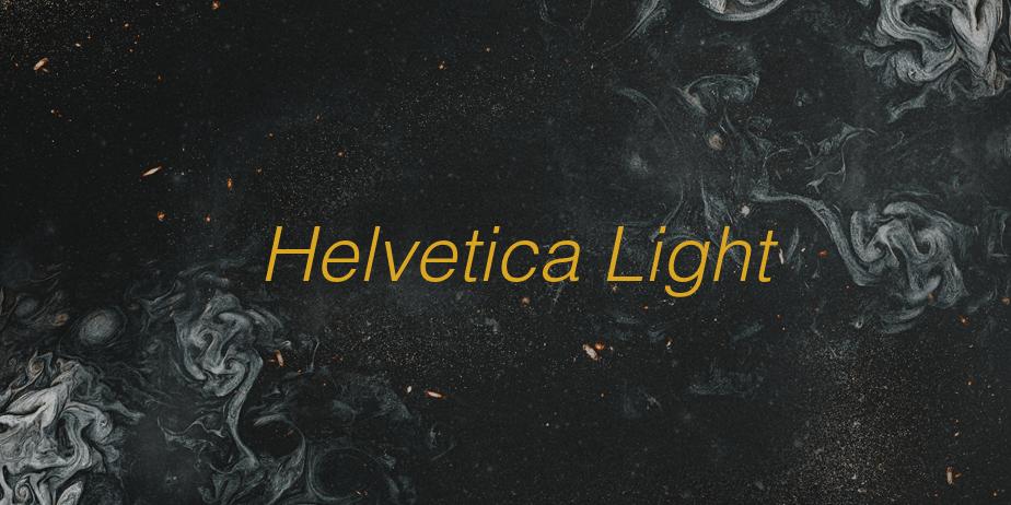 Fonte Helvetica Light