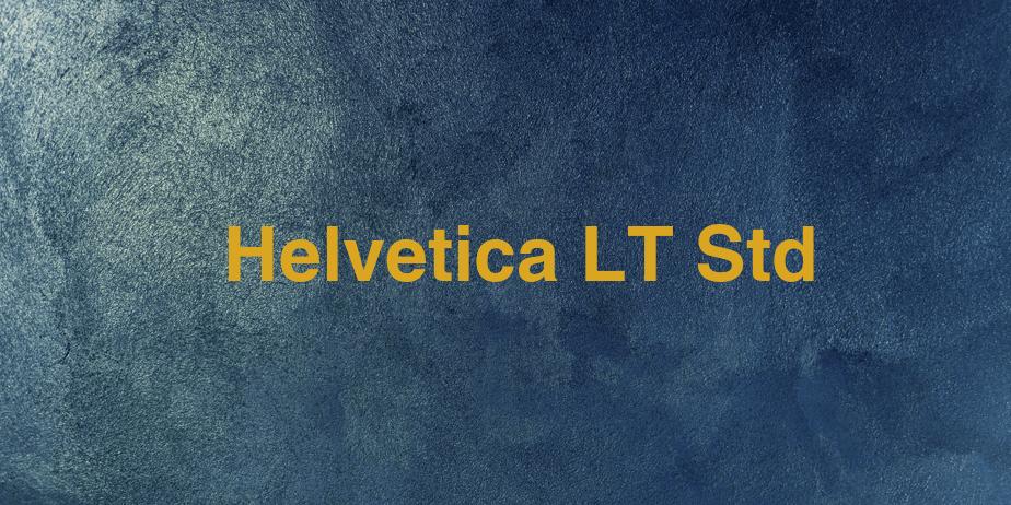 Fonte Helvetica LT Std