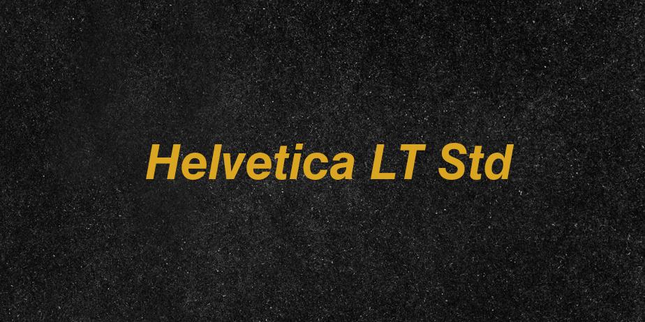 Fonte Helvetica LT Std