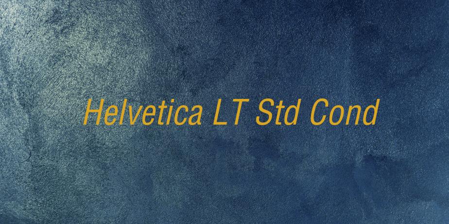 Fonte Helvetica LT Std Cond