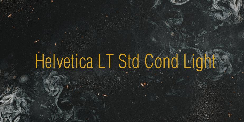 Fonte Helvetica LT Std Cond Light