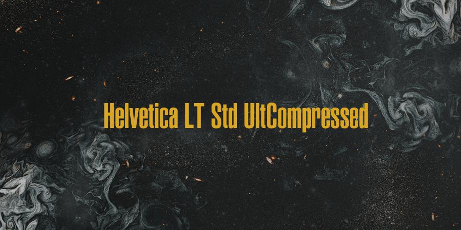 Fonte Helvetica LT Std UltCompressed