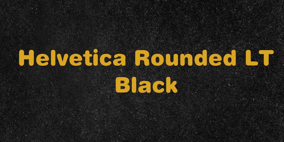 Fonte Helvetica Rounded LT Black