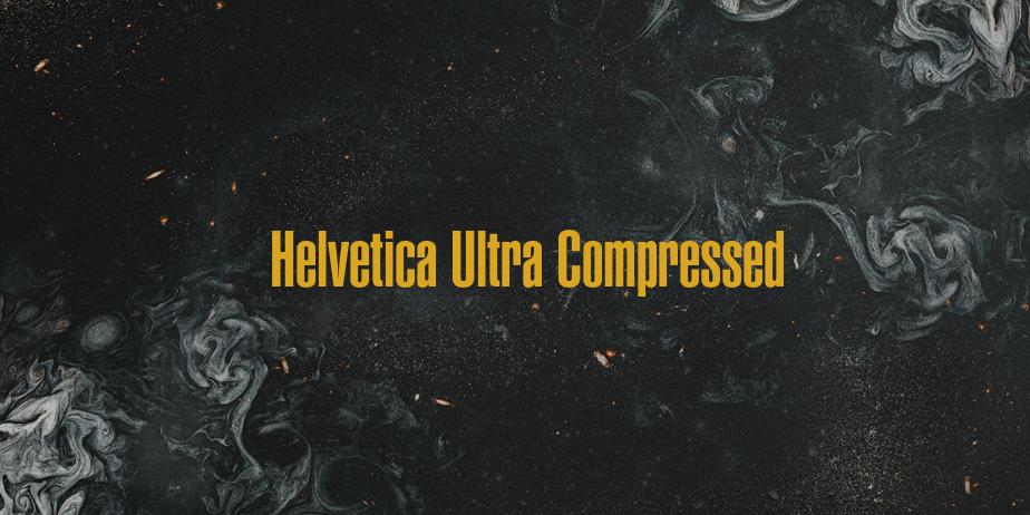 Fonte Helvetica Ultra Compressed