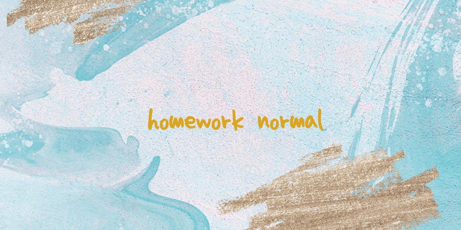 Fonte homework normal