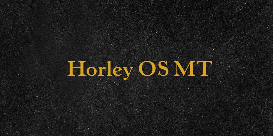 Fonte Horley OS MT