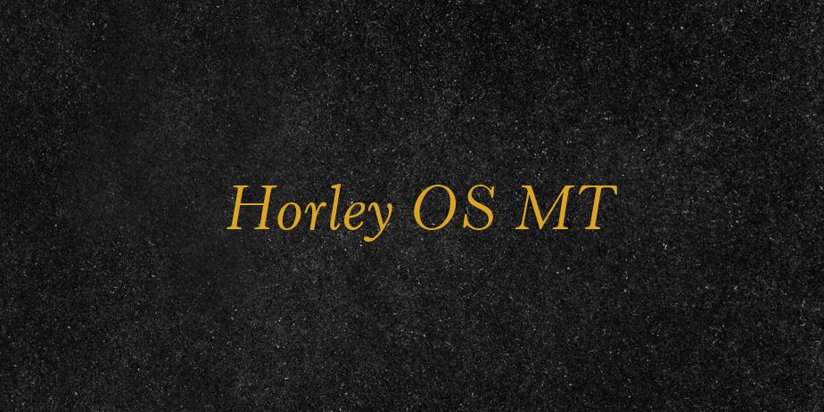 Fonte Horley OS MT