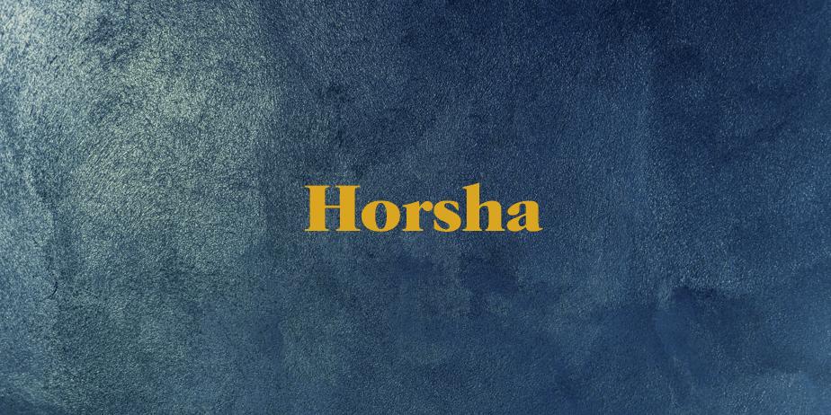 Fonte Horsha