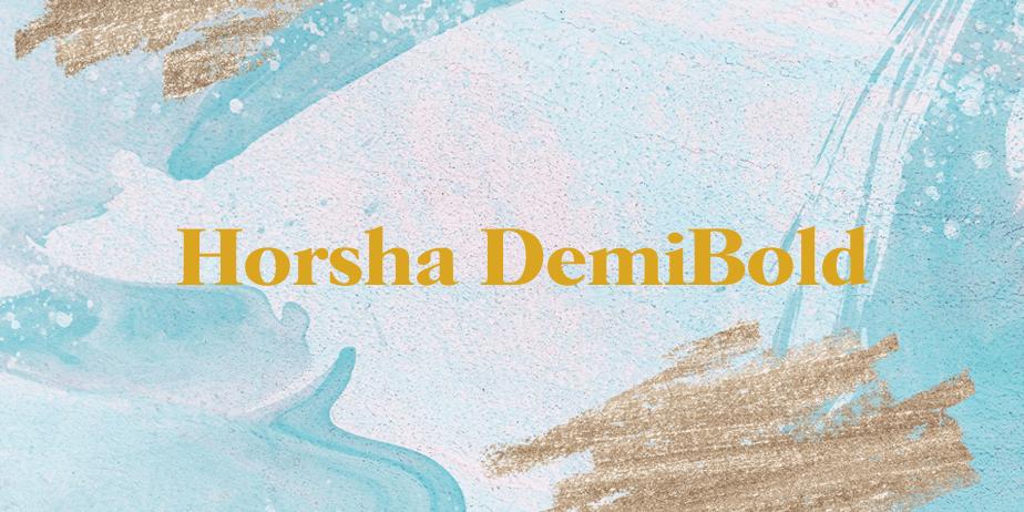 Fonte Horsha DemiBold