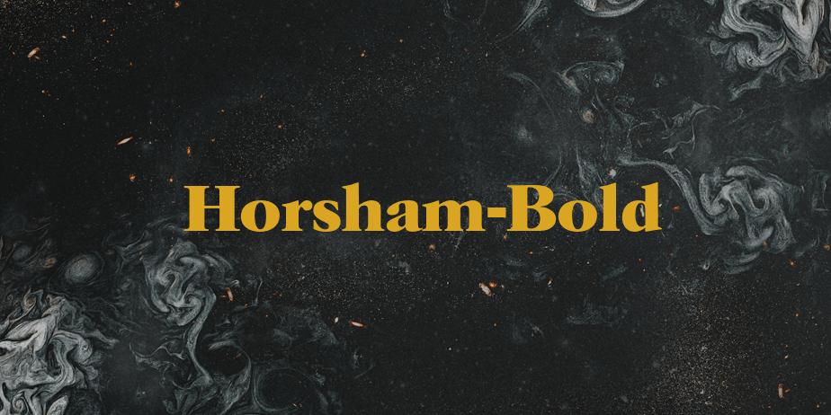 Fonte Horsham-Bold