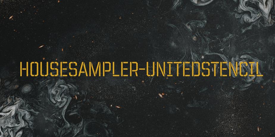 Fonte HouseSampler-UnitedStencil