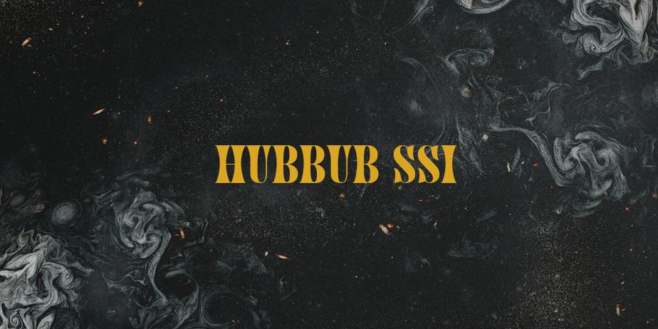 Fonte Hubbub SSi