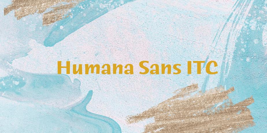 Fonte Humana Sans ITC