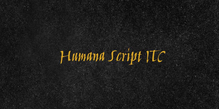 Fonte Humana Script ITC