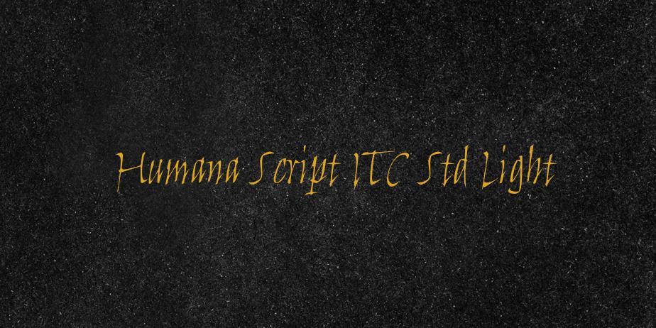 Fonte Humana Script ITC Std Light