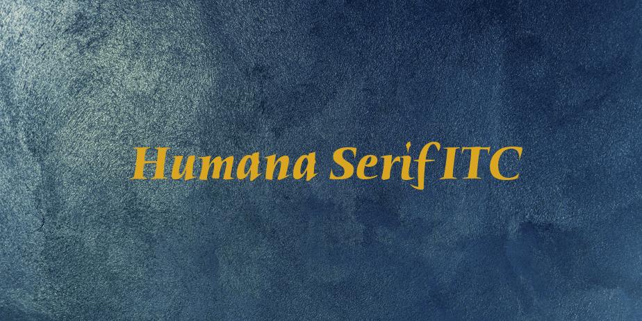 Fonte Humana Serif ITC