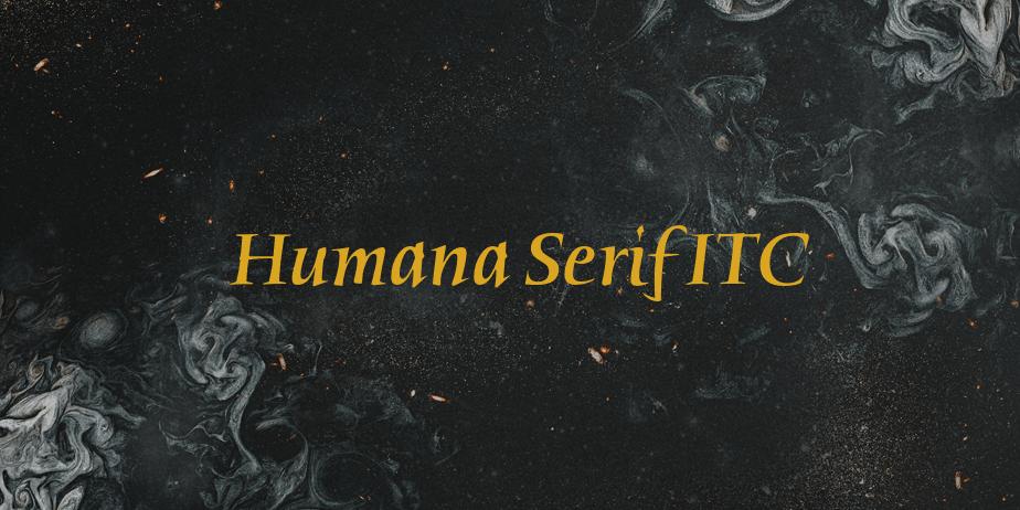 Fonte Humana Serif ITC