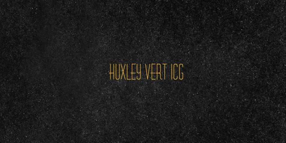 Fonte Huxley Vert ICG