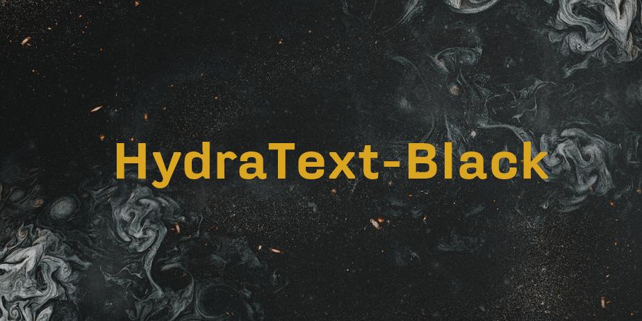 Fonte HydraText-Black