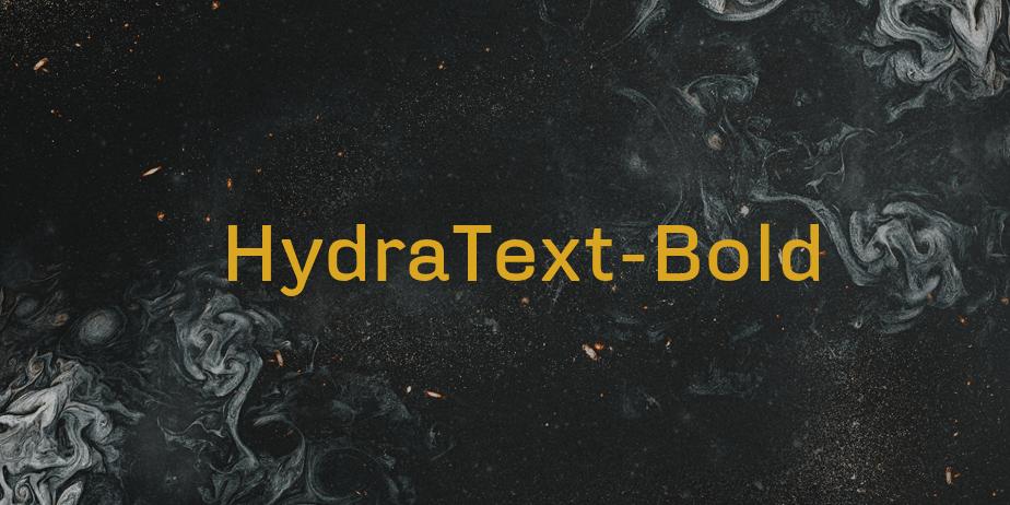 Fonte HydraText-Bold