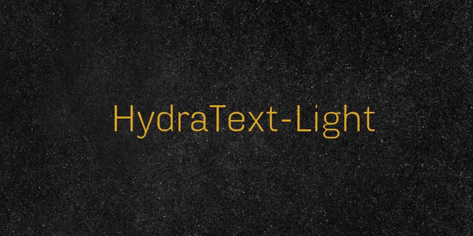 Fonte HydraText-Light